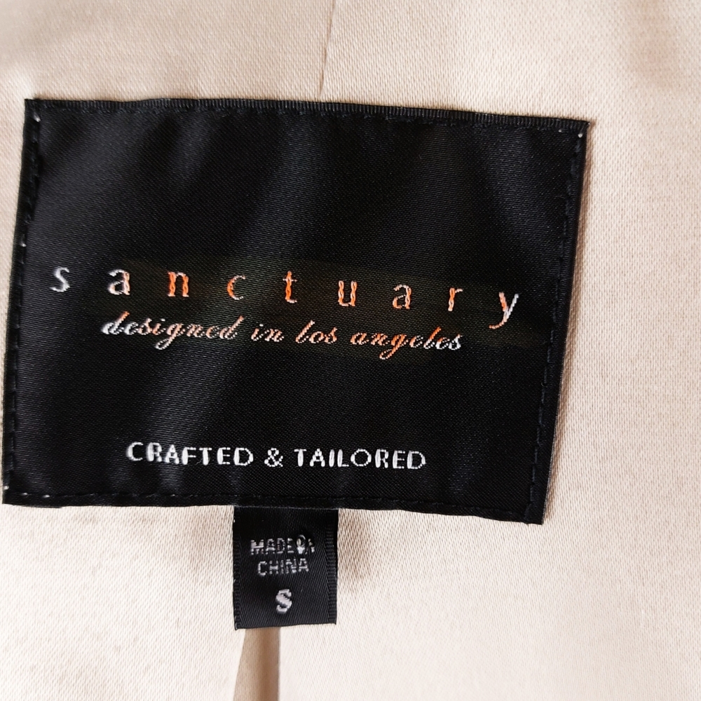 Sanctuary Designed in Las Vegas Womens S Natural Faux Fur Fully Lined Cozy Vest - Picture 4 of 12